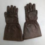 Paire de gants de vols Mdle 1938 cuir maron 