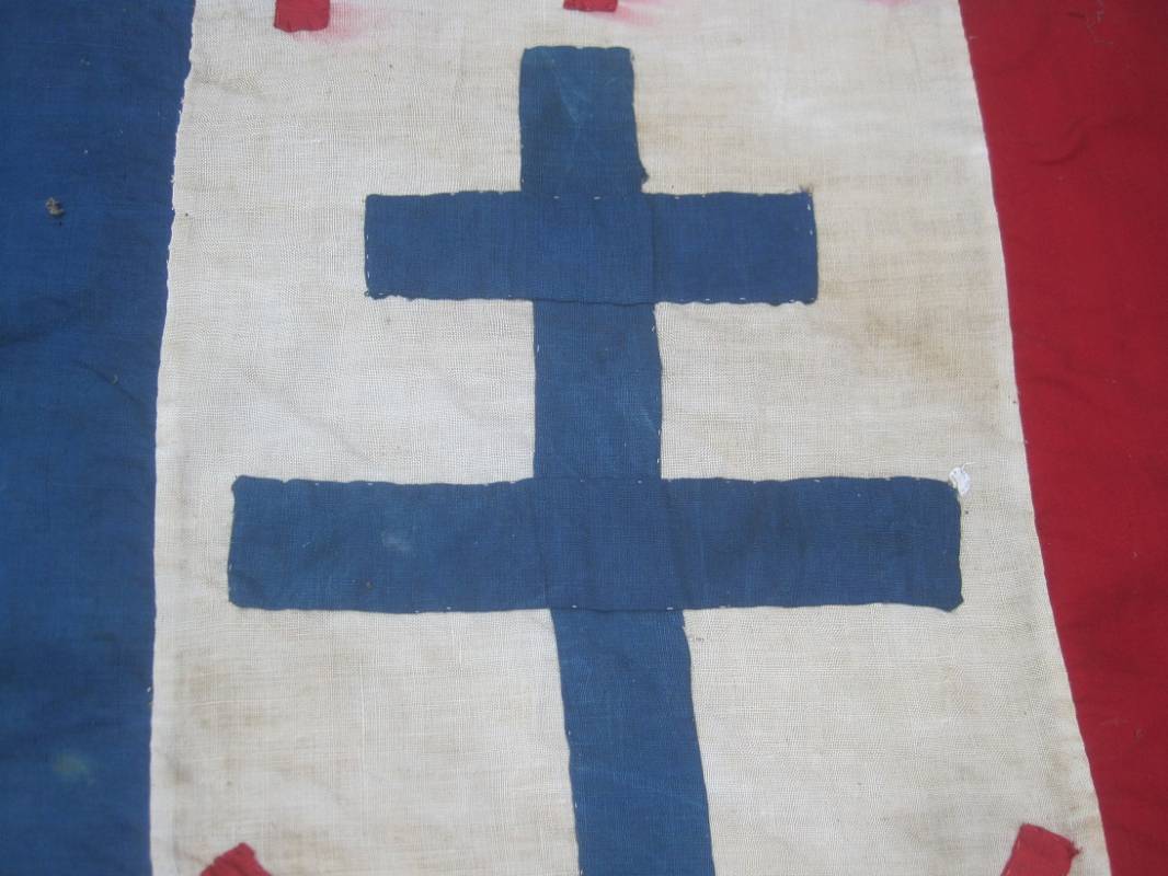 Drapeau Tricolore FFI Résistance été 1944