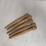 5 piquets réglementaires  toile de tente en bois 