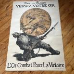 Affiche Premier emprunt  ' Versez votre Or' 