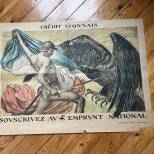 Affiche 4éme Emprunt 1918  'Crédit Lyonnais '
