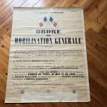 Affiche Ordre de Mobilisation Générale 1939 