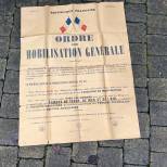 Affiche Ordre Mobilisation Générale 1939 