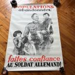 Affiche Propagande de la Wehrmacht 'Faites confiance au soldat allemand'