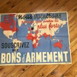 Affiche souscription Bons Arment 1940 