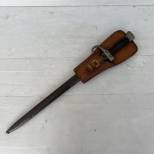 Baionnette Mdle 1892 1er Type et gousset cuir marron  