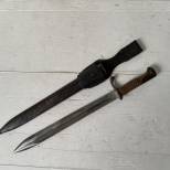 Baïonnette K98 Mdle 1905 et gousset cuir noir