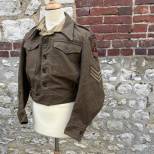 Blouson Pattern 1940 Artilleur 3éme Division Infanterie , drap kaki 