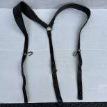 Bretelles de suspension Mdle 1893 et cuir retourné noir 