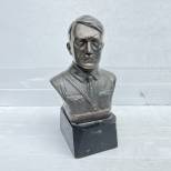 Buste Adolf Hitler Régule socle Bois 