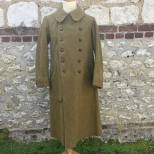 Capote Officier tirailleur/colonial en drap moutarde 