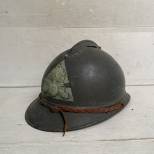 Casque Adrian Mdle 1915 Artillerie et triangle vert 