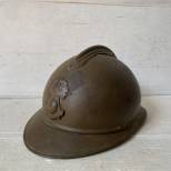 Casque Adrian Mdle 1915 Infanterie Colonial Peinture moutarde 