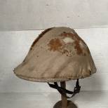 Casque Adrian Mdle 1915 Infanterie et Couvre casque calicot bleu clair
