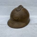 Casque Adrian Mdle 1915 Troupe d'Afrique Peinture Moutarde 