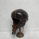 Casque de Vol type Airaile 11 en cuir marron foncé