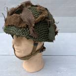 Casque Parachutiste MKII jugulaire toile filet et toiles de jute 