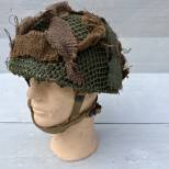 Casque Parachutiste MKII Jugulaires toile , filet et toiles de jute 