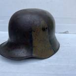 Casque 'Stahlhelm' Mdle 1916 Camouflé 3 tons Marron , jaune , vert 