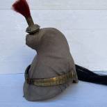 Casque troupe Mdle 1874 Cuirassier et couvre casque calicot bleu 