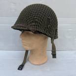 Casque USM1 Pontets fixes et jugulaire cuir et filet 