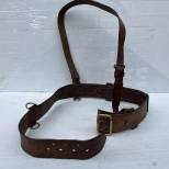 Ceinturon baudrier Officier cuir marron 