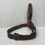 Ceinturon Baudrier officier en cuir marron 