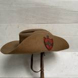 Chapeau Officier XIVéme Army (Birmanie)  en feutrine kaki 