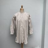 Chemise en coton rayé molletonné