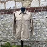 Chemise Mdle 1937 Officier coton beige