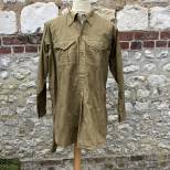 Chemise Troupe Mdle 1935 coton kaki 
