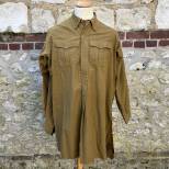 Chemise troupe Mdle 1935 type montagne , flanelle kaki 