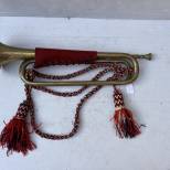 Clairon Réglementaire Laiton doré Cordon et pompons 