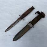 Couteau USM3 'manche bois' et fourreau M8 