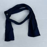 Cravate/Tour de cou troupe coton Gris fer bleuté 