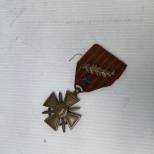 Croix de guerre et ruban