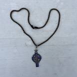 Croix Pectorale Mdle 1854 Aumonier Militaire Cordon noir et orange 