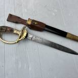 Dague Officier Forestier de la Luftwaffe gousset cuir marron 