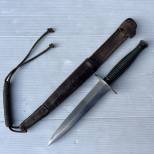 Dague ' Le commando' et étui cuir marron 