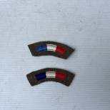 FFI/Libération Paire d insignes épaule tricolores 