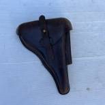 Gendarmerie  Etui P08 1er Modéle cuir marron foncé 