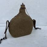 Gourde individuelle Mdle 1935 et sanglons cuir marron 