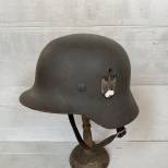 Heer Casque Mdle 1935 Un Insigne et jugulaire 