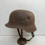 Heer Casque Mdle 1935 un Insigne et jugulaire cuir