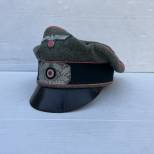 Heer Casquette Alter Art Officier Panzer drap feldgrau 