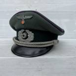 Heer Casquette Aumonier ' HeeresPfarrer' Tricotine feldgrau 