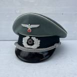 Heer casquette officier infanterie drap feldgrau 