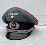 Heer Casquette officier Panzer Doeskin Feldgrau 