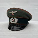 Heer casquette s/offcier Feldgendarmerie/recrutement , tricotine feldgrau 