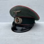 Heer casquette S/Officier Panzer drap fin feldgrau 